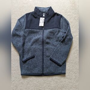 The Children's Place Blue Sweater Fleece Trail Jacket